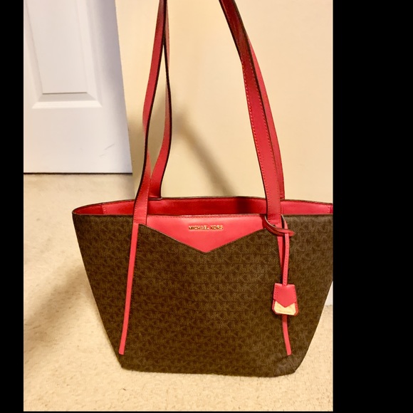 Michael Kors Handbags - Michael Kors purse medium pink brown